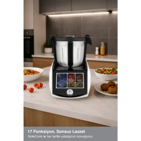 Resim Fakir Notecook 1800 Watt Multifonksiyonel Pişirici 5 lt Paslanmaz Çelik ile Kolay Pişirme 