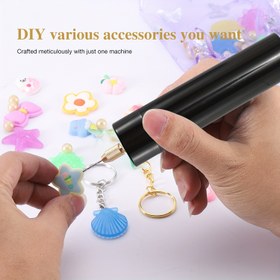 Resim 5 adet USB ile çalışan el tipi elektrik matkabı seti, 3 farklı matkap boyutu (0.8/1.0/1.2mm) ile DIY metal işleme için - Ahşap işleme, metal işleme için hassas kesme aracı | Fonksiyonel matkap seti | Dayanıklı yapı, elektrik matkabı 