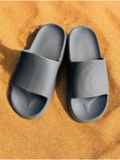 Resim Shoebuo Unisex Kadın Erkek Plaj Havuz Deniz Günlük Terlik Ev Plaj Banyo Kaymaz Taban Terlik 