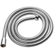 Resim 200 Cm Kare Kromlu Dolaşmayan Duş Hortumu 2m 