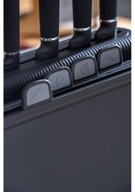 Resim Cooper 10 Parça Standlı Kesme Tahtası Ve Bıçak Seti Siyah 