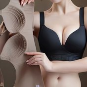 Resim 3 Parça Büyük Göğüslü Kadın İç Çamaşırı, Dikişsiz Push-Up Sütyen ile Sarkan Göğüsleri Destekli ve Kaldırıcı 