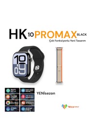 Resim Agm Teknoloji HK10 Pro Max Amoled 2.02 AMOLED Wearfitpro/ChatGPT/Ses kayıt/Kulaklık Eşleştirme Akıllı Saat Gümüş 
