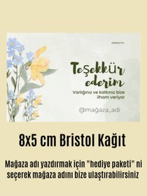 Resim Quun Mağazanıza Özel Teşekkür Kartı 