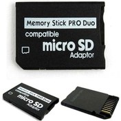 Resim ULTRATEKNO Psp Memory Stick Pro Duo Adaptör Psp Hafıza Kartı Adaptör Mikro Sd Kart Çevirici 