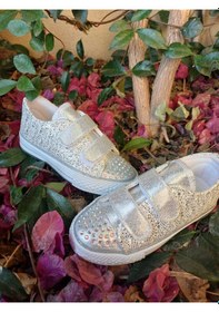 Resim Scarpe Magiche Gümüş Işıklı Kız Çocuğu Ayakkabı 31-35 Numara Arası Işıksızdır Gümüş 