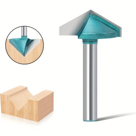 Resim JGZUI 6mm Şaft Endüstriyel Sınıf 3D-V Yönlendirici Uç - Ahşap İşleme, Oyma ve Freze Makineleri için 90-150 Derece Ayarlanabilir V Oluk Kesici - Dayanıklı Yüksek Hassasiyetli Yuva Açma ve Açı Kesme Aracı, Ahşap İşleme Aracı | V şekilli oluk | Karbür uçlu, ahşap işleme araçları ve aksesuarları 