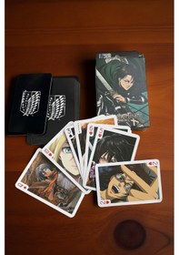 Resim Anime Karekter Attack On Titan Aot İskambil Ve Poker Kartı Destesi 