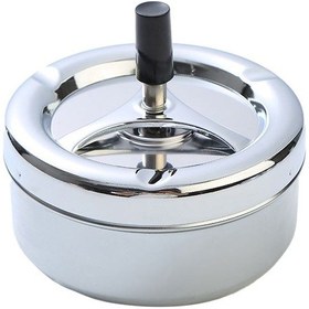 Resim Çelik 9 Cm Basmalı Kafe Restaurant Lokanta Yuvarlak Kül Tablası Küllük Mt175by 