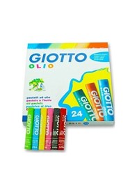 Resim Giotto Olio Yağlı Pastel Boya Silindir 24 Renk Karton Kutu (2931 