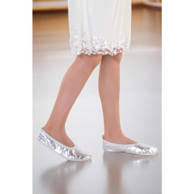 Resim Kiko Kids Prom 7525 Kız Çocuk Pisi Pisi Balo Dans Gösteri Ayakkabısı Gümüş 