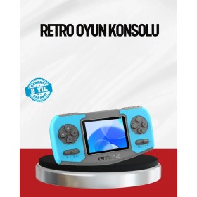 Resim El Tipi Retro Oyun Konsolu Çocuklara Özel Portatif Oyun Makinesi 