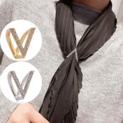 Resim Moda Taşlı Çok Amaçlı V-Yaka Taze Minimalist Paltolu Eşarp Klipsi, Moda Süsleme,Gardırop Stilizasyonu,Şık Detaylar,Şık Klips,Parlatılmış Donanım,Moda Fermuarı,Dekoratif Klips,Stil bilincine sahip kadınlar,Hediye Alışverişçileri 