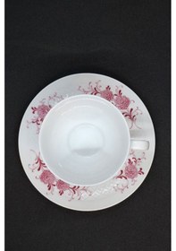 Resim Seltmann Weiden Pembe Çiçekli Vintage Çay Fincanı 2 Parça 210 Ml Pembe 