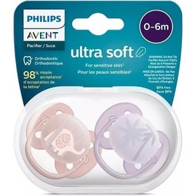 Resim Philips Avent Ultra Yumuşak Emzik 0 - 6 Ay Kız 