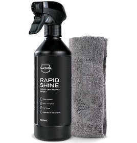 Resim Nasiol-SET 21-Rapidshine Araç Hızlı Nano Detay Spreyi ve Mikrofiber Detailing Bez (2Adt) Seti 