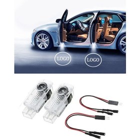 Resim Autogp Audi A6 Kapı Altı Işık Lazer Led Logo Hoşgeldin 2011 / 2017 1 Çift/kutu 
