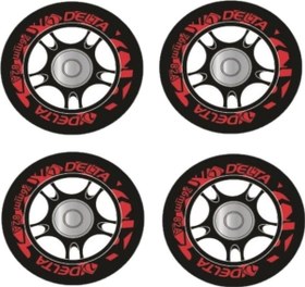 Resim Rulmanlı 4 Adet Deluxe Silikonlu Paten Tekerleği Seti 