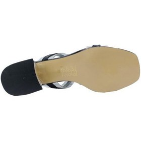 Resim Cotcolic 01221 Deri Şeffaf Topuk Fashion Kadın Terlik Siyah 