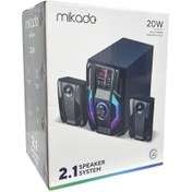 Resim MİKADO MD-415BT 2+1 20W SİYAH MULTİMEDYA FM/BT/SD/USB SPEAKER HOPARLÖR 