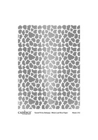 Resim Cadence Gümüş Varak Pirinç Dekoapaj Kağıdı - Model 12 