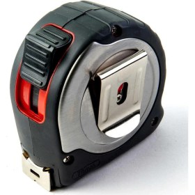 Resim PremiumPort 8 Metre Krom Gövdeli Şerit Metre, Hassas ve Dayanıklı Ölçüm Aracı 