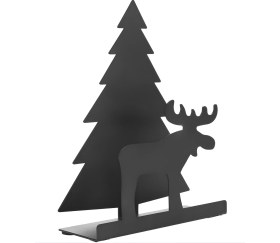 Resim Hvn Group Metal Çam Ağacı Geyik Peçetelik, Metal Peçetelik 