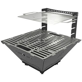 Resim Kamp Ayısı FireNest Grand 3mm Karbon Çelik Ateş Çukuru & Mangal Su Geçirmez Özel Çantalı 