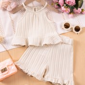 Resim Kapüşonlu Yeşil Atlet ve Şort - Yaz için Rahat ve Moda Polyester Kıyafet, Açık Hava için 