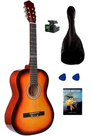 Resim Arriva Tam Boy 4/4 Klasik Gitar Seti 39'' Günbatımı 