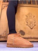 Resim iskarpino Kadın Taba Bilek Boy Hafif Içi Tüylü Kalın Taban Ugg Model Bot & Bootie 