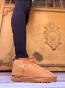 Resim iskarpino Kadın Taba Bilek Boy Hafif Içi Tüylü Kalın Taban Ugg Model Bot & Bootie 