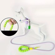 Resim 182.88cm Sevimli Bulut Kabarcık Köpek Tasma - Küçük, Orta ve Büyük Köpekler için Mor Gömlek Bağlantılı Ayarlanabilir Naylon Evcil Hayvan Yürüyüş Kayışı, Kontrollü Evcil Hayvan Yürüyüşü | Çapraz Vücut Köpek Tasma | Güvenli Metal Klips 