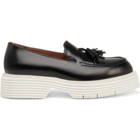 Resim Tergan Siyah Hakiki Deri Erkek Loafer - E25I1AY57173-F44 