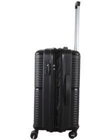 Resim Mçs V379 Aura Y.üretim Pp Valiz 55 Cm + 75 Cm + Makyaj Siyah Set 
