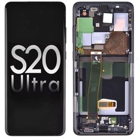 Resim Samsung Galaxy Uyumlu S20 Ultra G988b Lcd Ekran Dokunmatik Kasalı 
