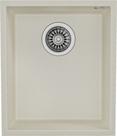 Resim Teka Square 34.40 Tg Tek Hazneli Tezgahaltı Tegranite Eviye - Parlak Krem - 115230033 