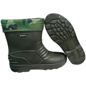 Resim Akınal Bella Ab80-10 Unisex Haki Çoraplı Eva Ultra Hafif Poli Taban Kısa Yağmur Çizmesi 