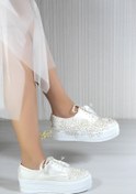 Resim Naturelmoda Julia Kadın Altın Converse Spor Gelin Ayakkabı 312-27 