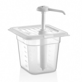 Resim GastroPlast Plastik Mayonez Dispenseri, 2 L, Şeffaf 