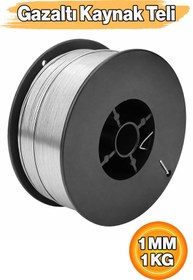 Resim Badem10 Gazaltı Kaynak Teli 1 mm 1 Kg Çelik MIG MAG Kaynak Makinesi Uyumlu Kaynak Teli Profesyonel Dayanıklı 