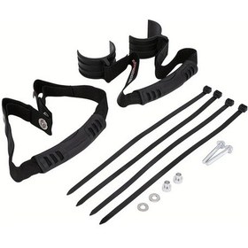 Resim Tongdashop Siyah & Turuncu Dirt Bike Ön & Arka Kurtarma Kayışı, Ayarlanabilir Toka Ve Tutacak 