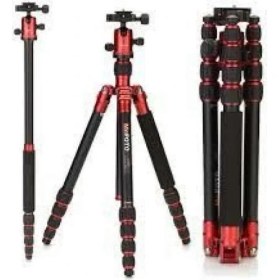 Resim Mefoto A-1350Q1 Mag.Alum.Colorful Travel Angel Tripod Kırmızı 