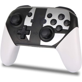 Resim GNC DESİGN Nintendo Switch Pro Controller Kablosuz Oyun Kolu Kumanda Joystick Gamepad Pc Uyumlu 