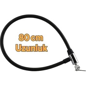 Resim Kilidi 80 cm Halat Zincir Kilit Motosiklet Çelik Kilit Çap 14 Ø Hırsız Önleme Güvenlik 
