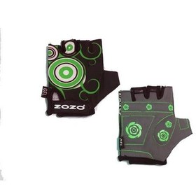 Resim ZOZO-Çocuk Eldiveni-Silikon Jelli Çocuk Bisiklet eldiven YEŞİL Small 