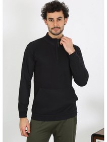 Resim Akbeniz Erkek 3 Iplik Penye Sweatshirt 6850-Siyah 