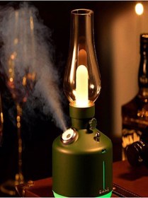 Resim Kensa Vintage Şarjlı Gece Lambası & Hava Nemlendirici Buhar Makinesi 280ml 