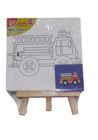 Resim Bu-bu Çerçeveli Tuval Standı Mini 11x11 Cm Kamyon 