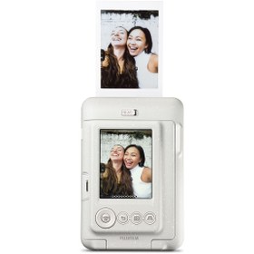 Resim Fujifilm Instax Mini LiPlay Hybrid Misty White Fotoğraf Makinesi 20'li Film Çantalı Set 
